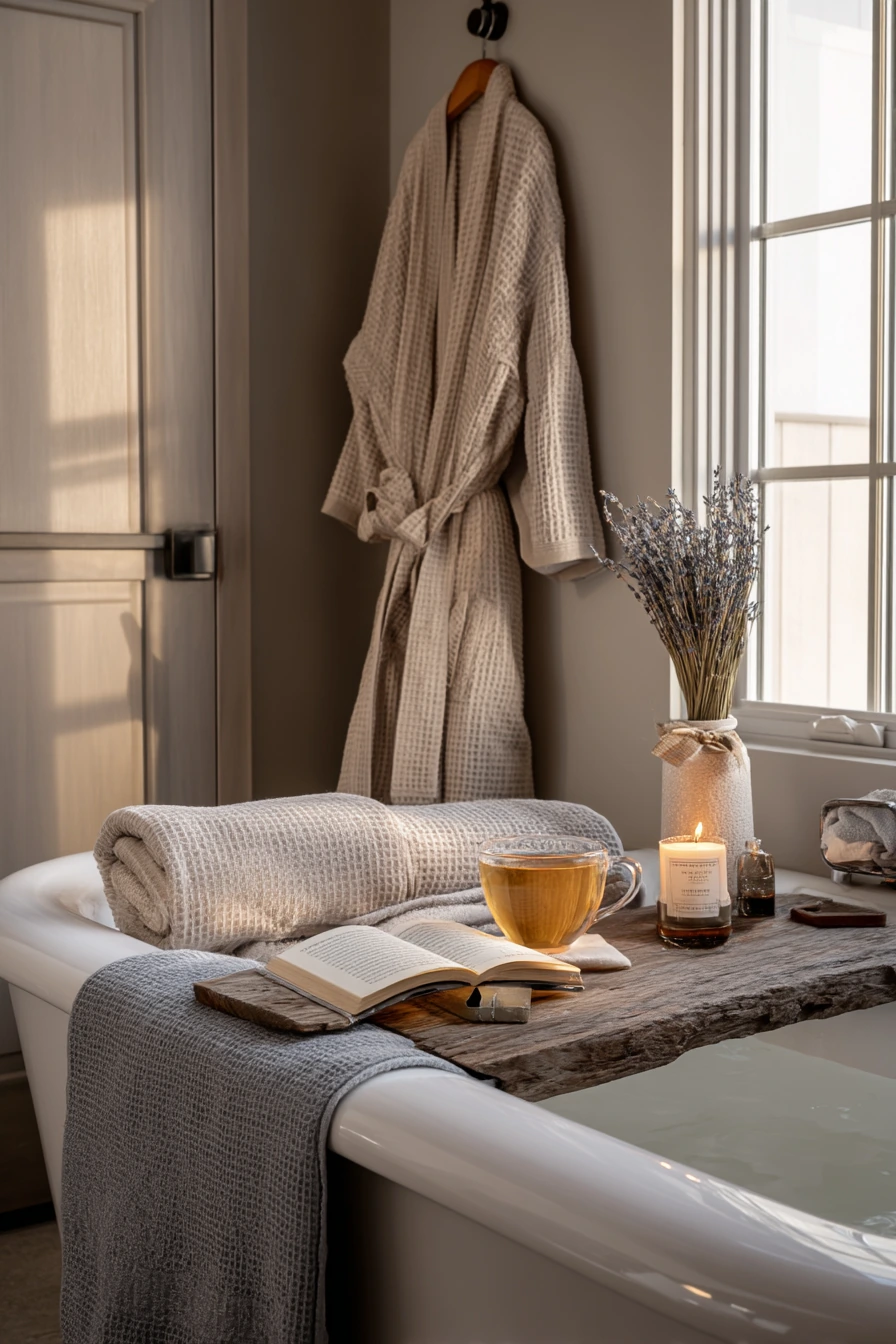 Spa-Evening Prep in a Master Bath