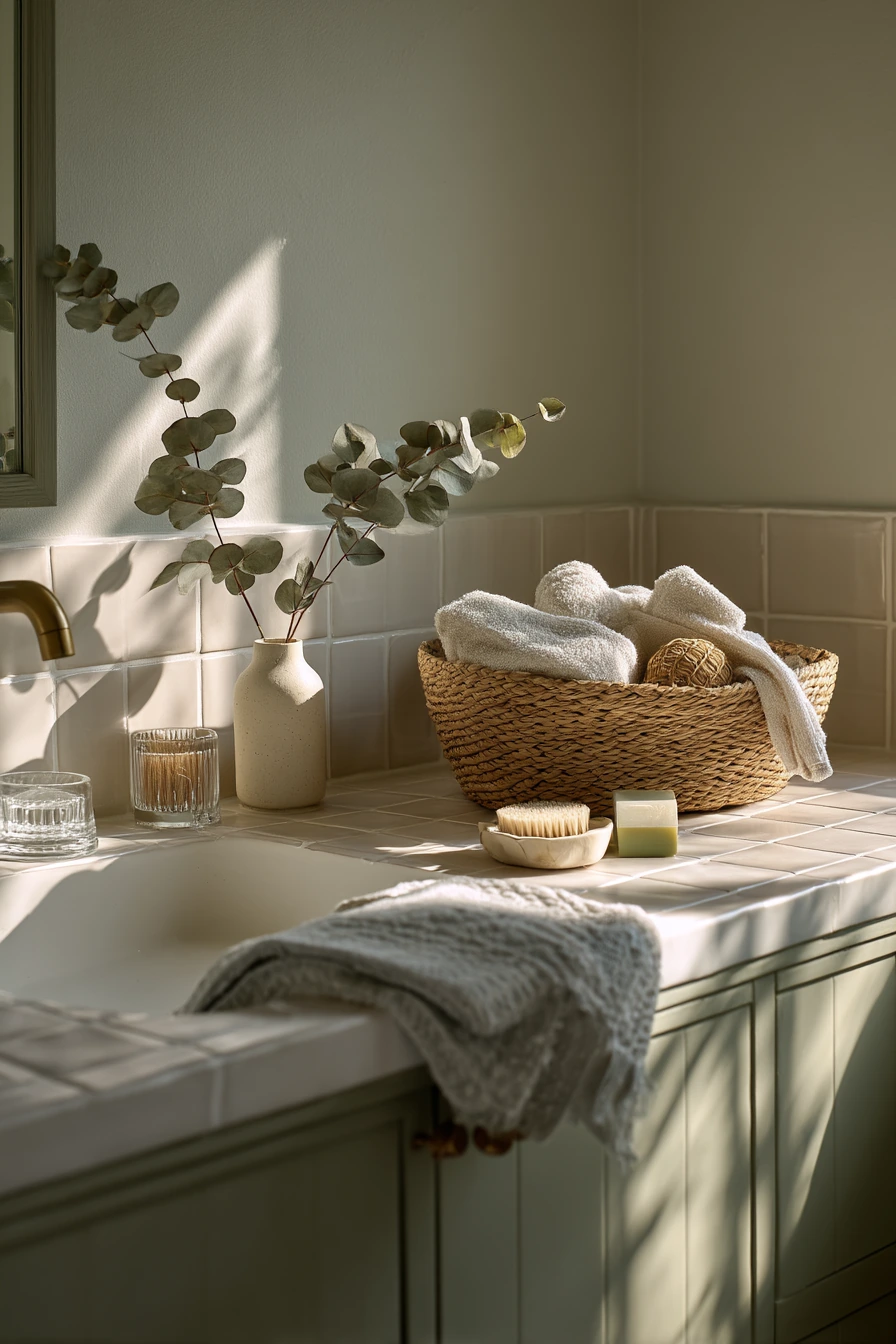 Sunlit Sunday Reset in a Family Bathroom