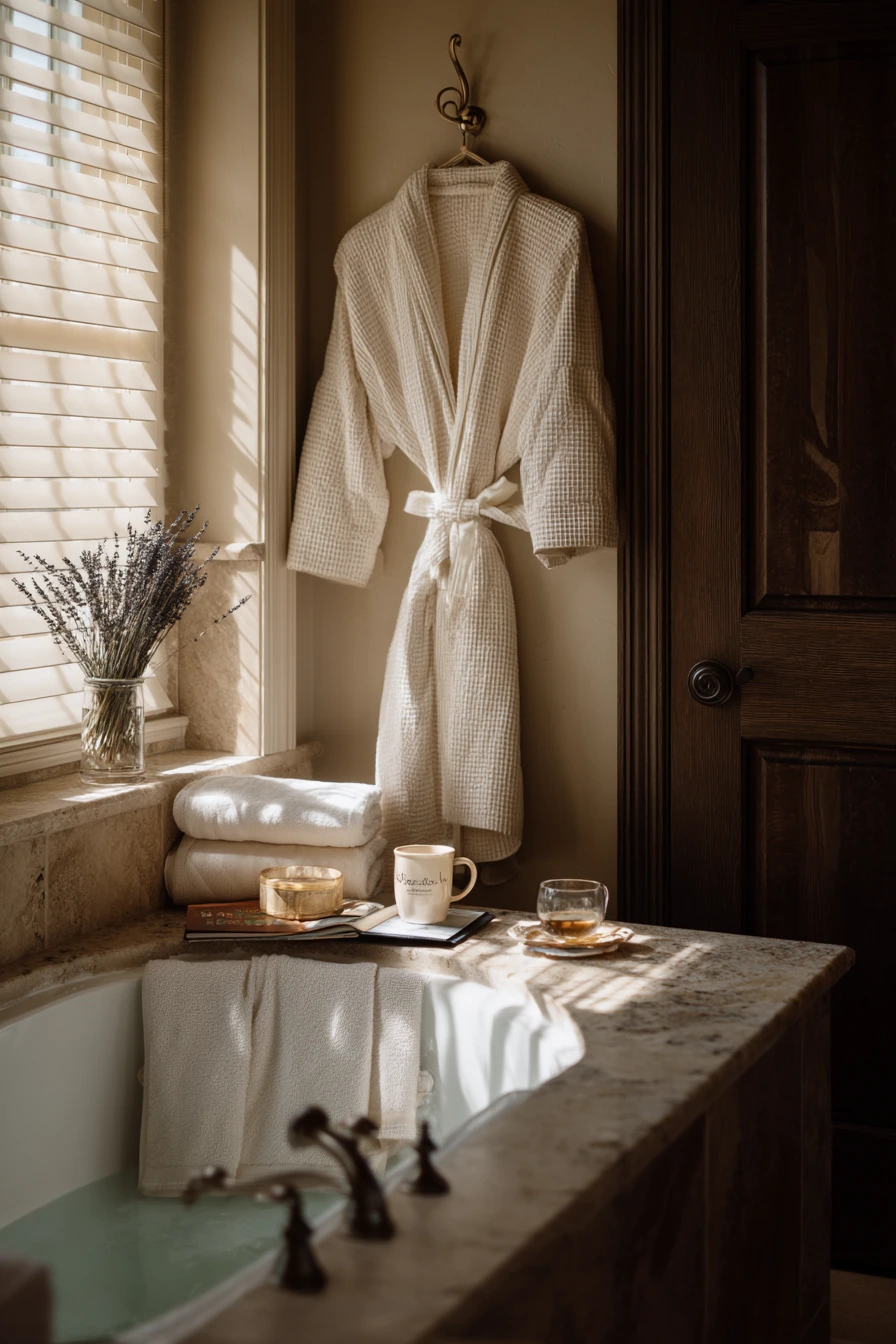 Spa-Evening Prep in a Master Bath