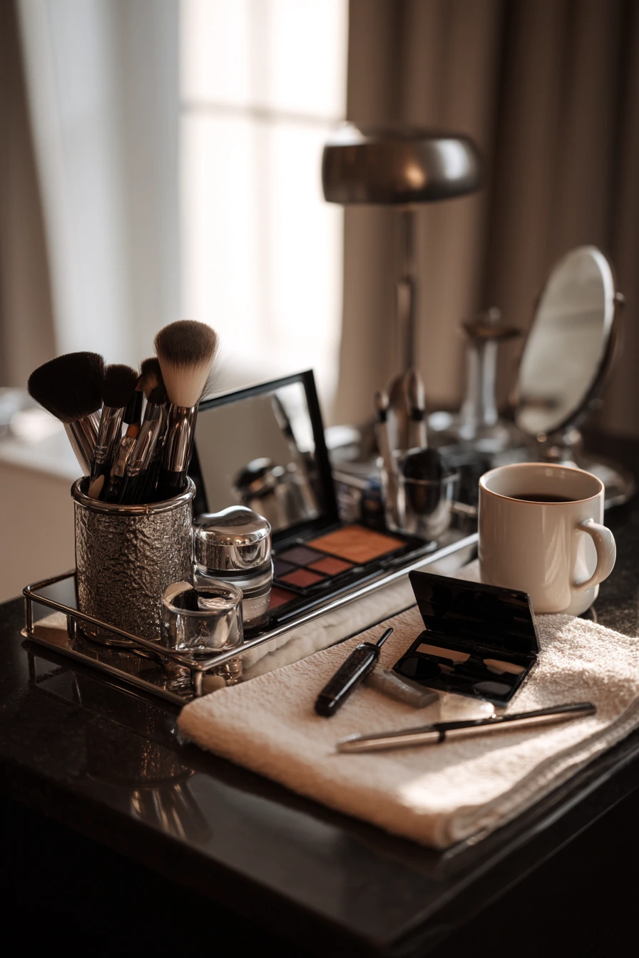 Makeup and Mirror Afternoon Setup