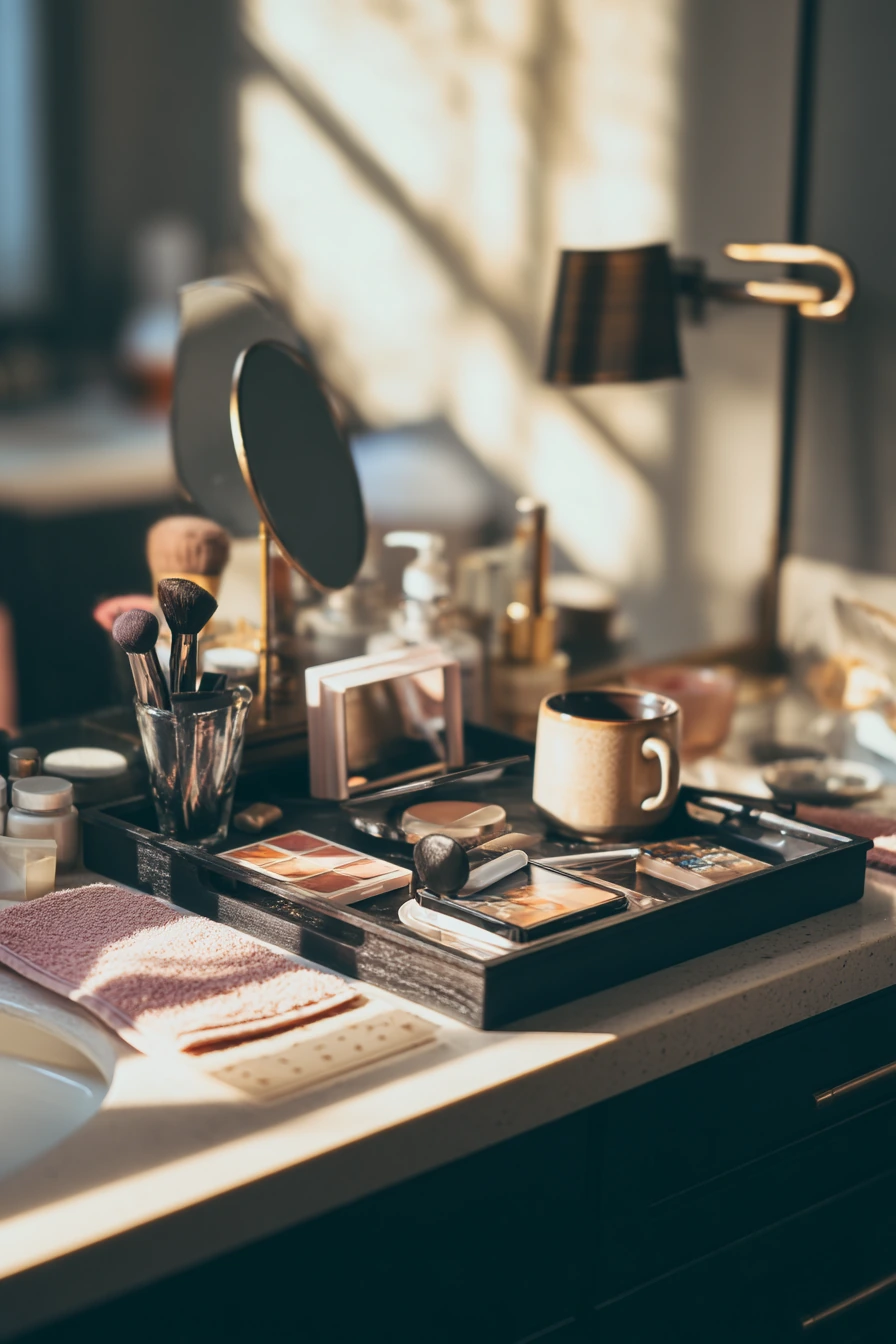 Makeup and Mirror Afternoon Setup