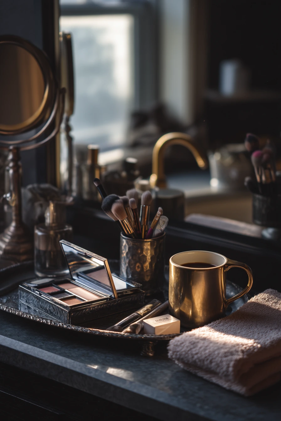 Makeup and Mirror Afternoon Setup