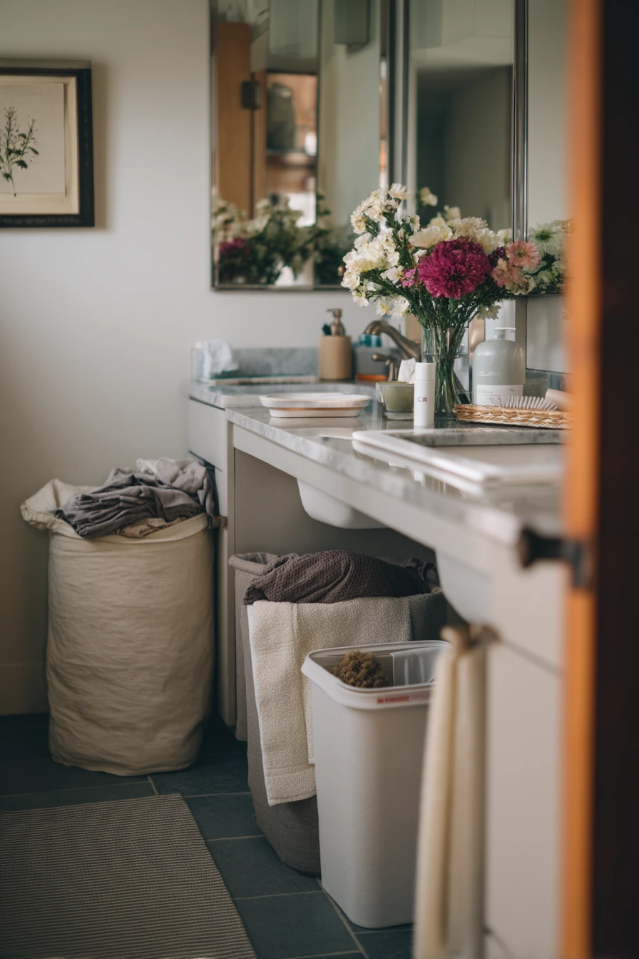 Weekend Declutter in a Primary Bathroom