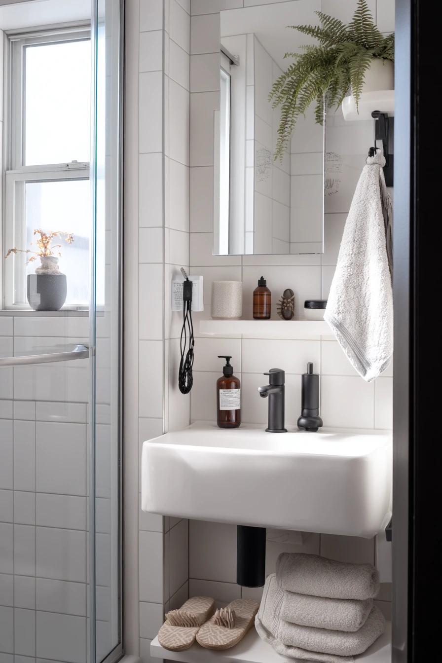 Small Apartment Bathroom, Quick Refresh