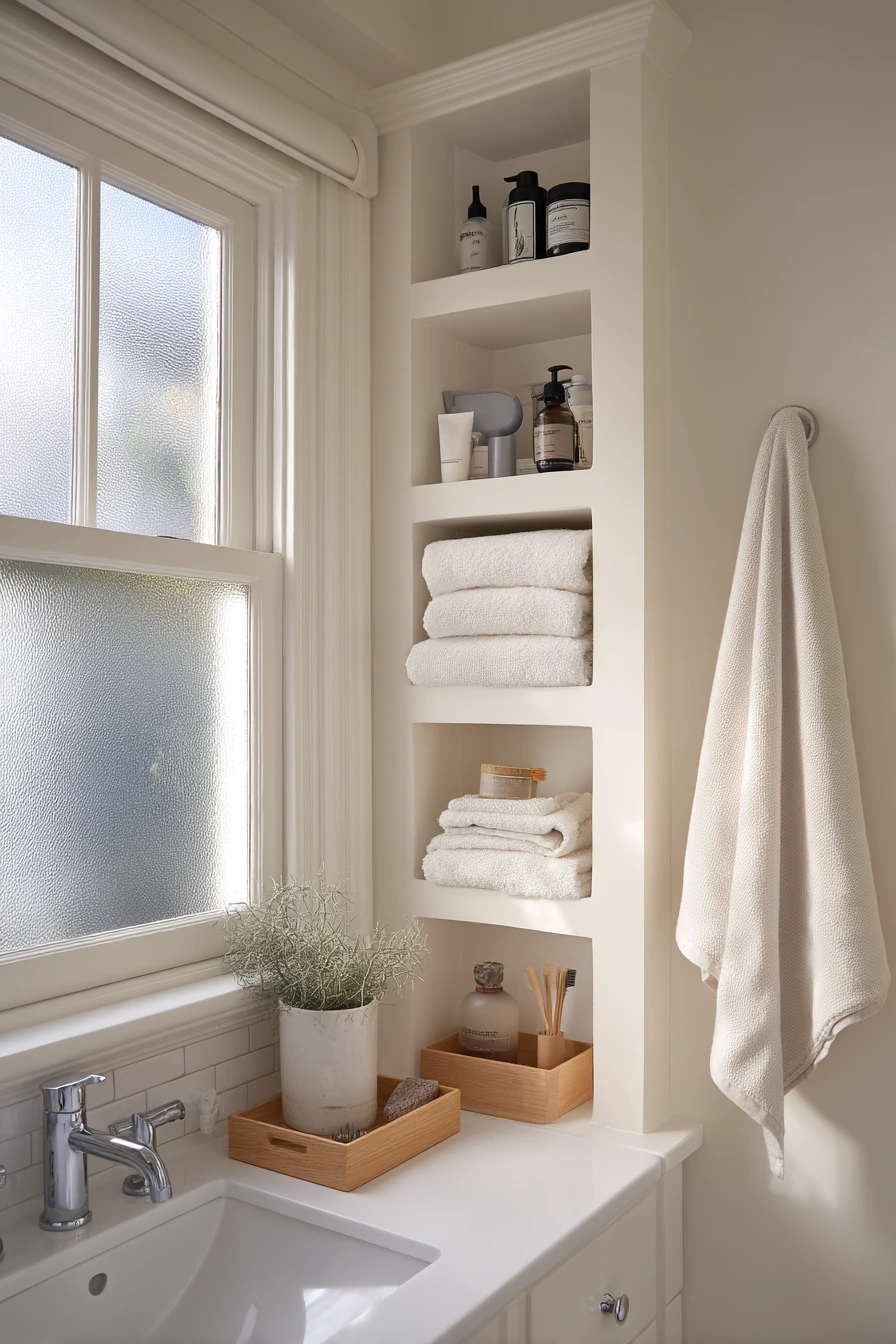 Hidden Storage Alcove for Busy Mornings