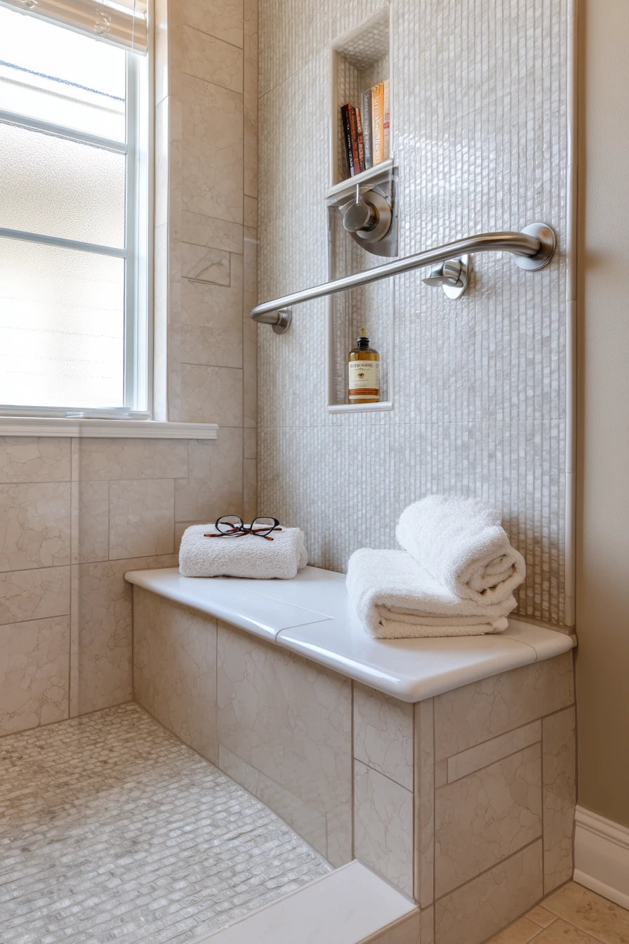 Accessible Walk-In Shower Alcove