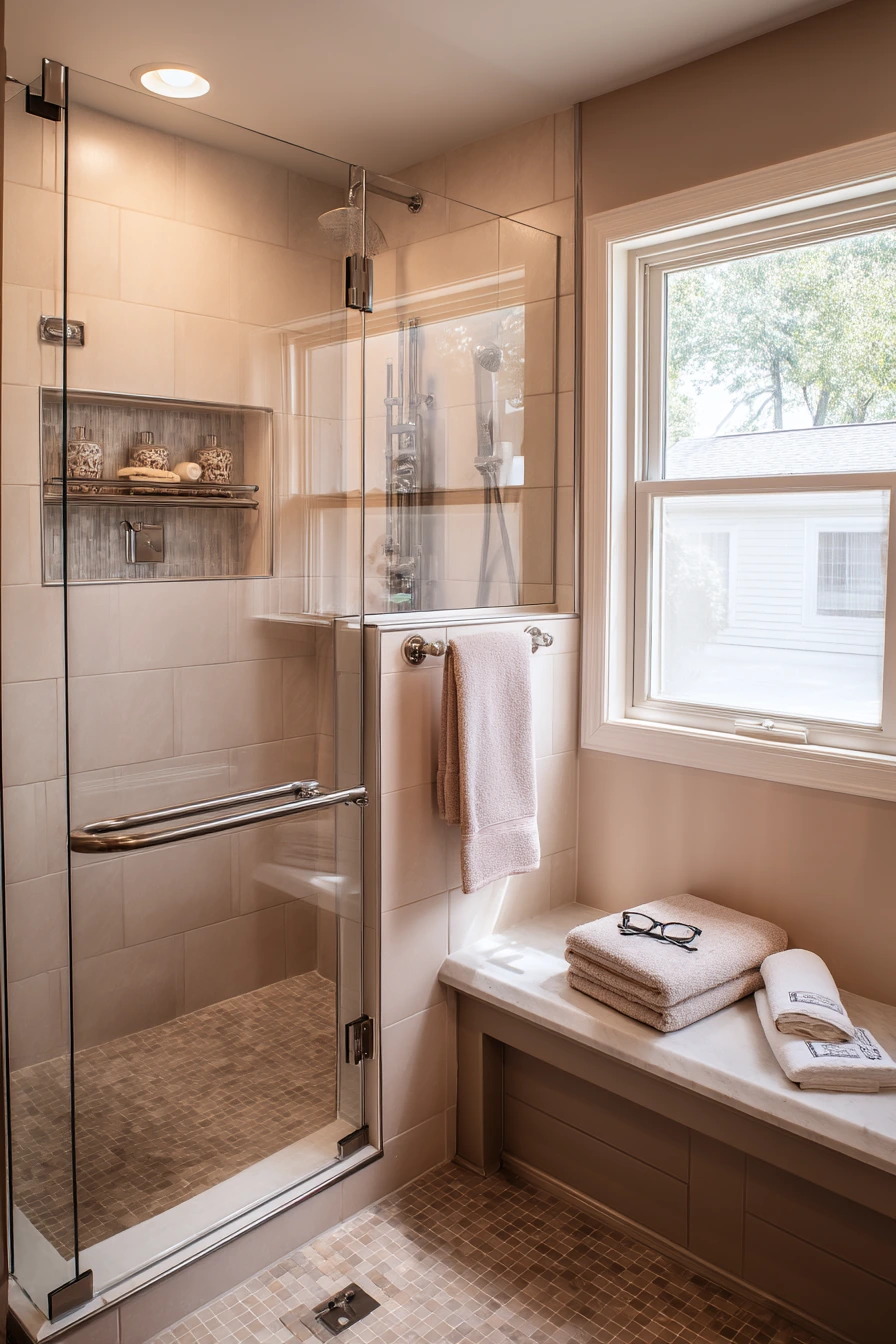 Accessible Walk-In Shower Alcove