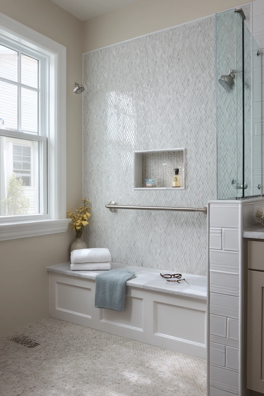 Accessible Walk-In Shower Alcove