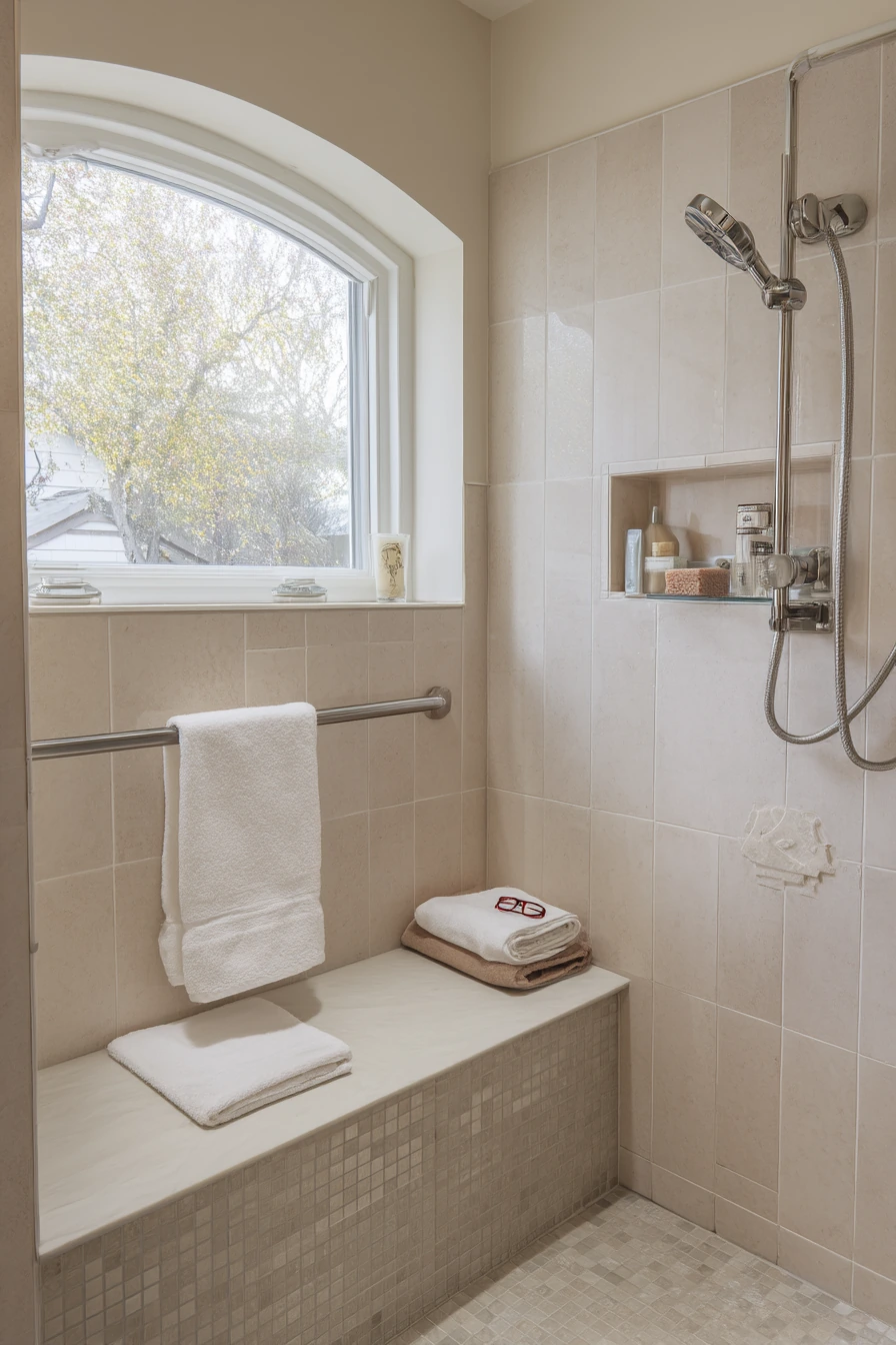 Accessible Walk-In Shower Alcove