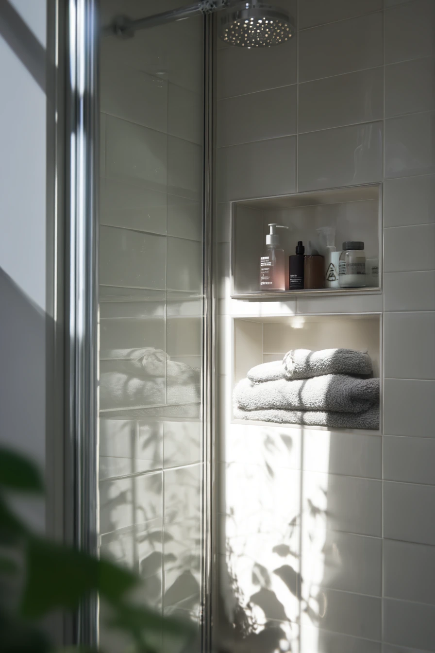 Small Apartment Shower Alcove Solution