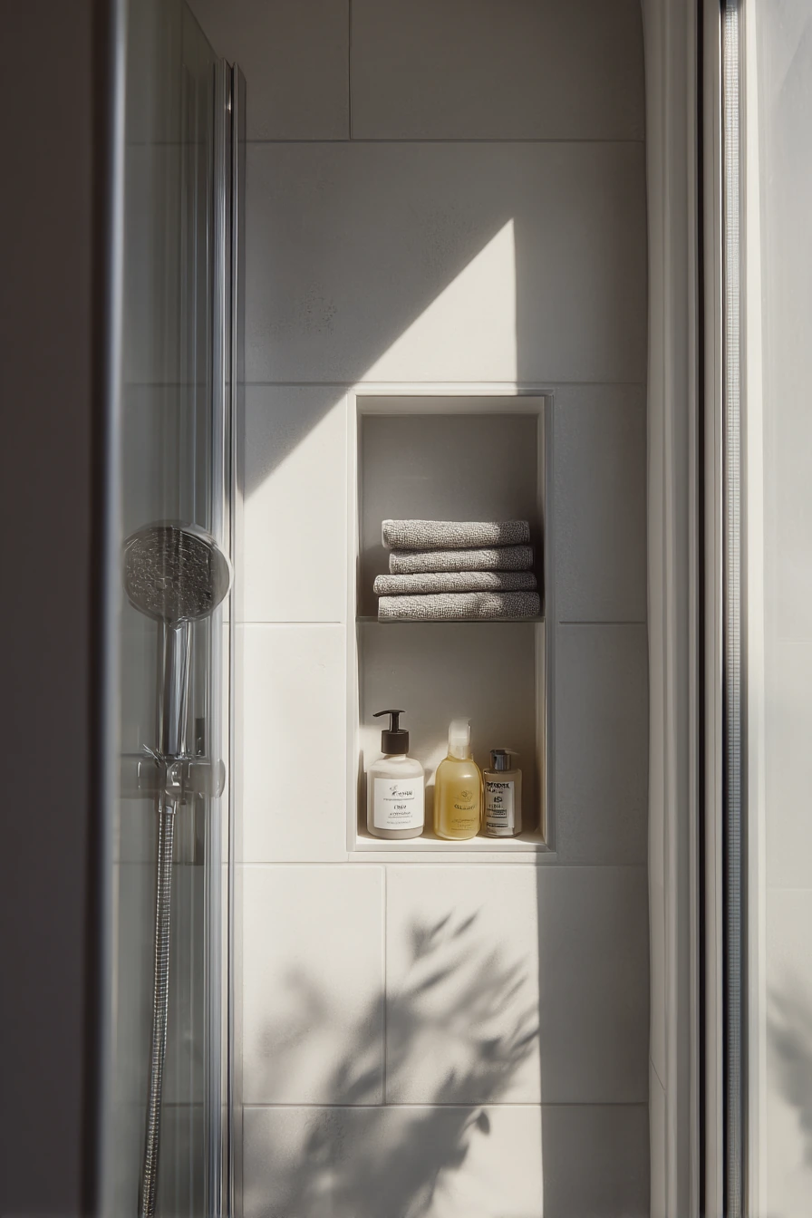 Small Apartment Shower Alcove Solution