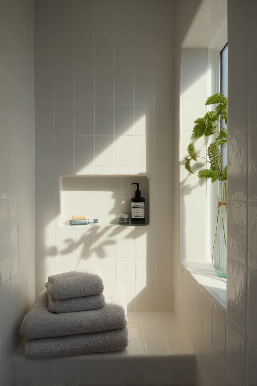 Small Apartment Shower Alcove Solution