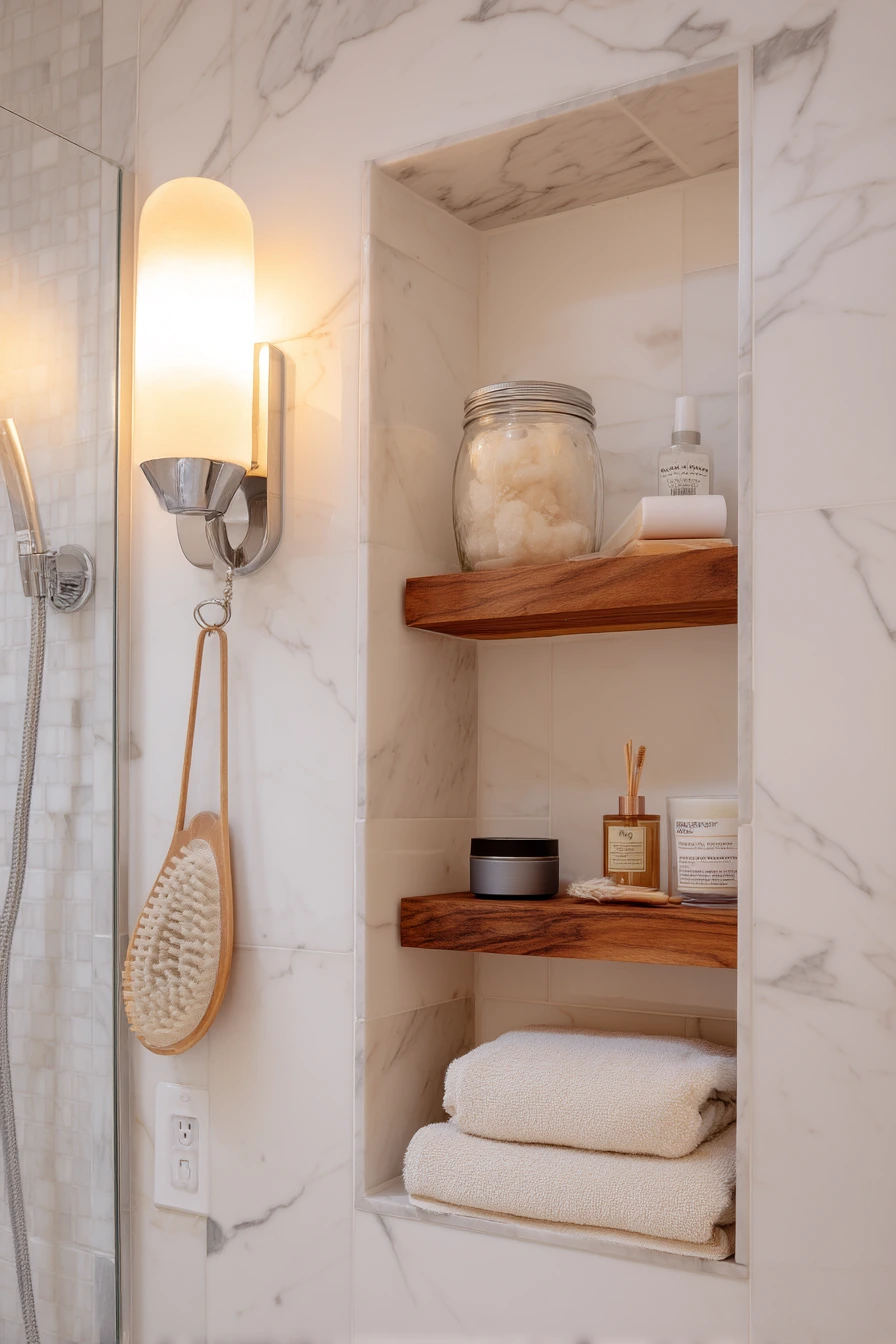 Rental-Friendly Alcove Shelf Refresh
