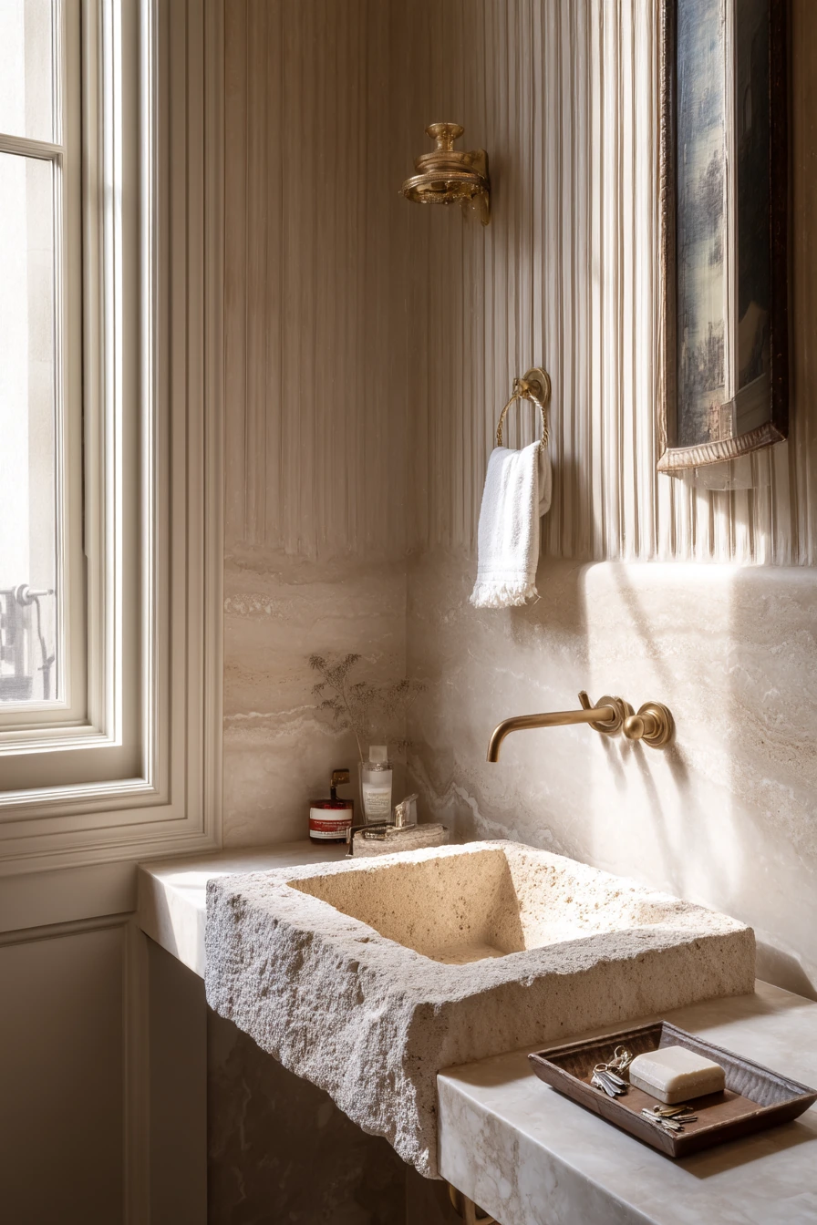 Powder Room, Statement Sink Detail