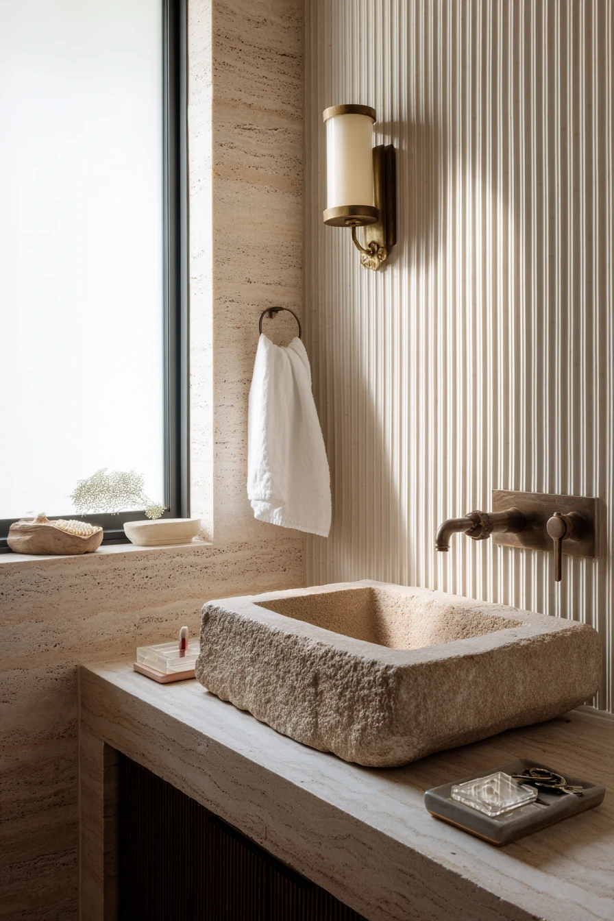 Powder Room, Statement Sink Detail