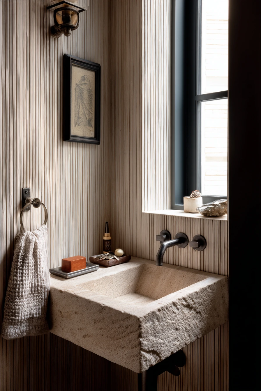 Powder Room, Statement Sink Detail
