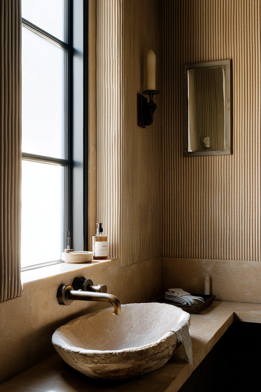 Powder Room, Statement Sink Detail