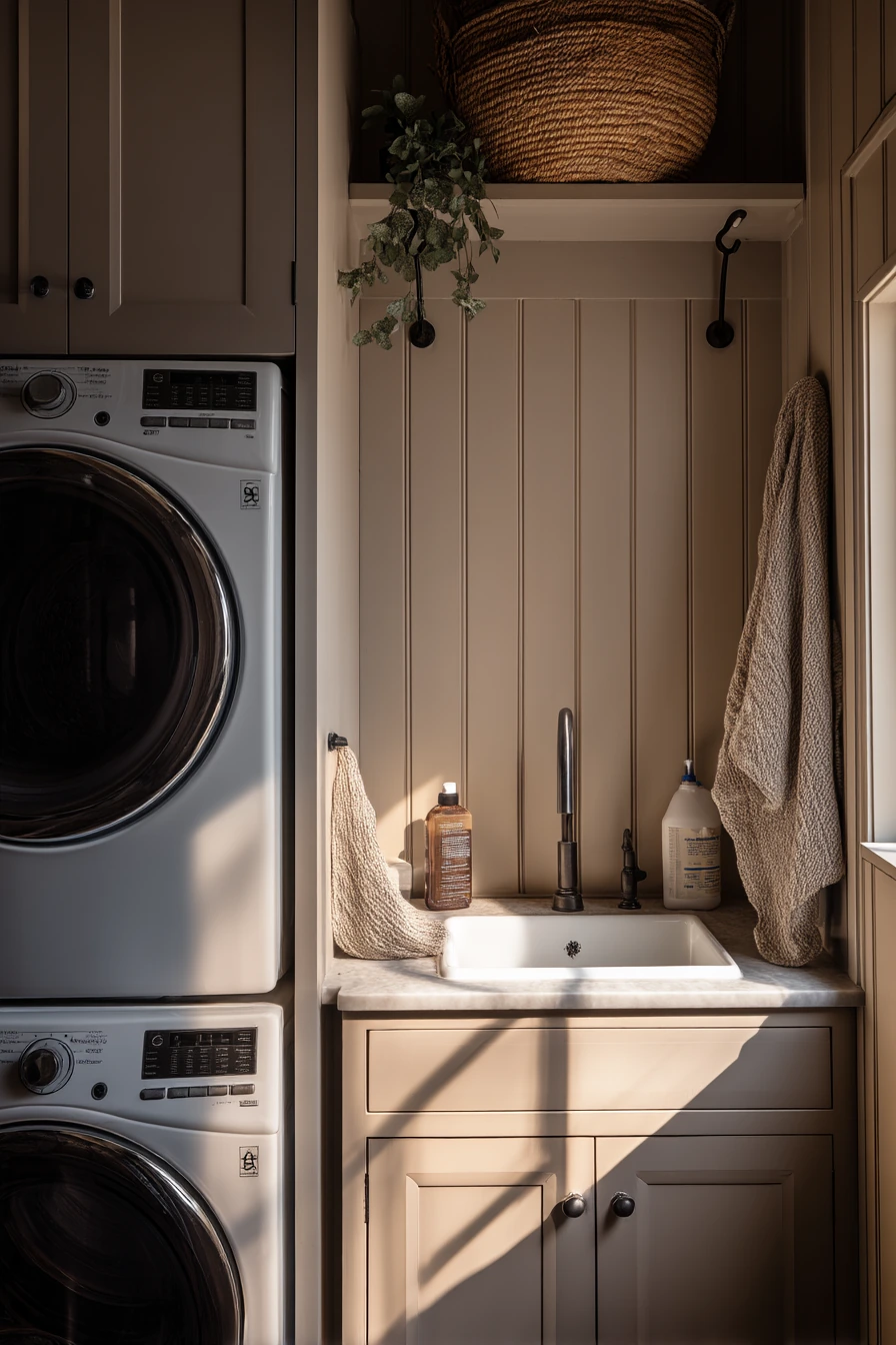 Laundry-Bath Hybrid Nook