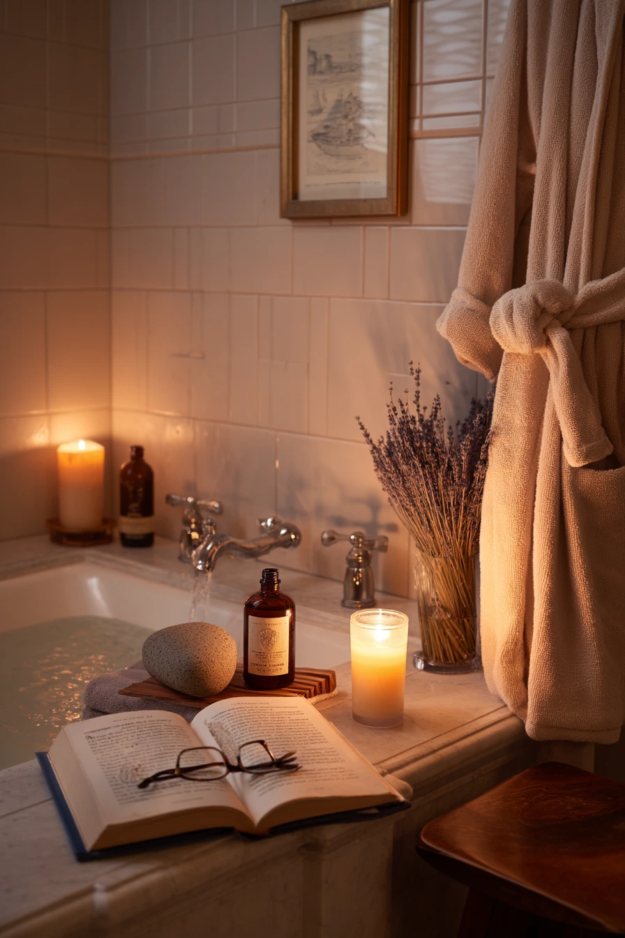 5. Candlelight Wind-Down Soak