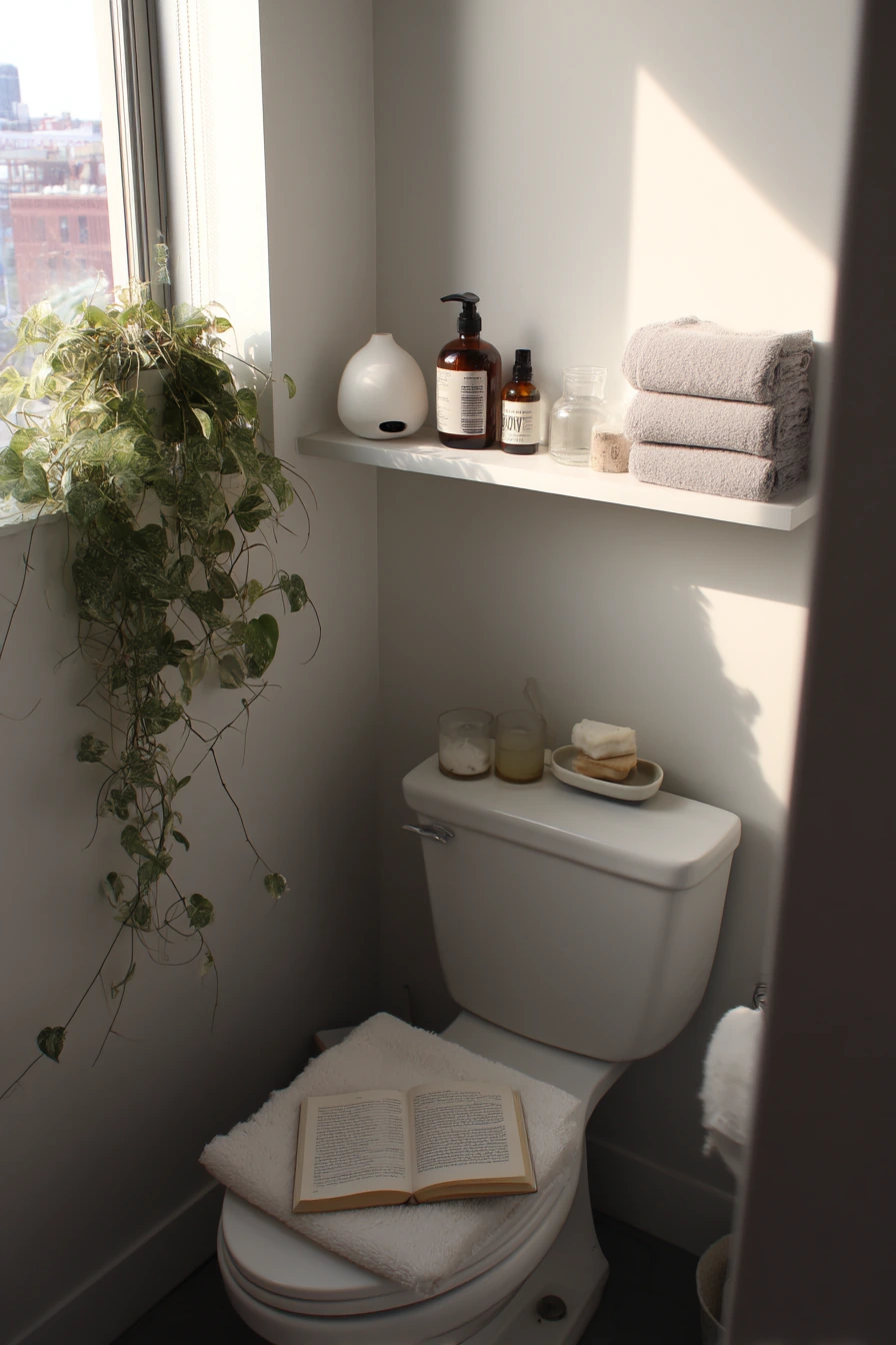 2. Small-Space Spa Shelf