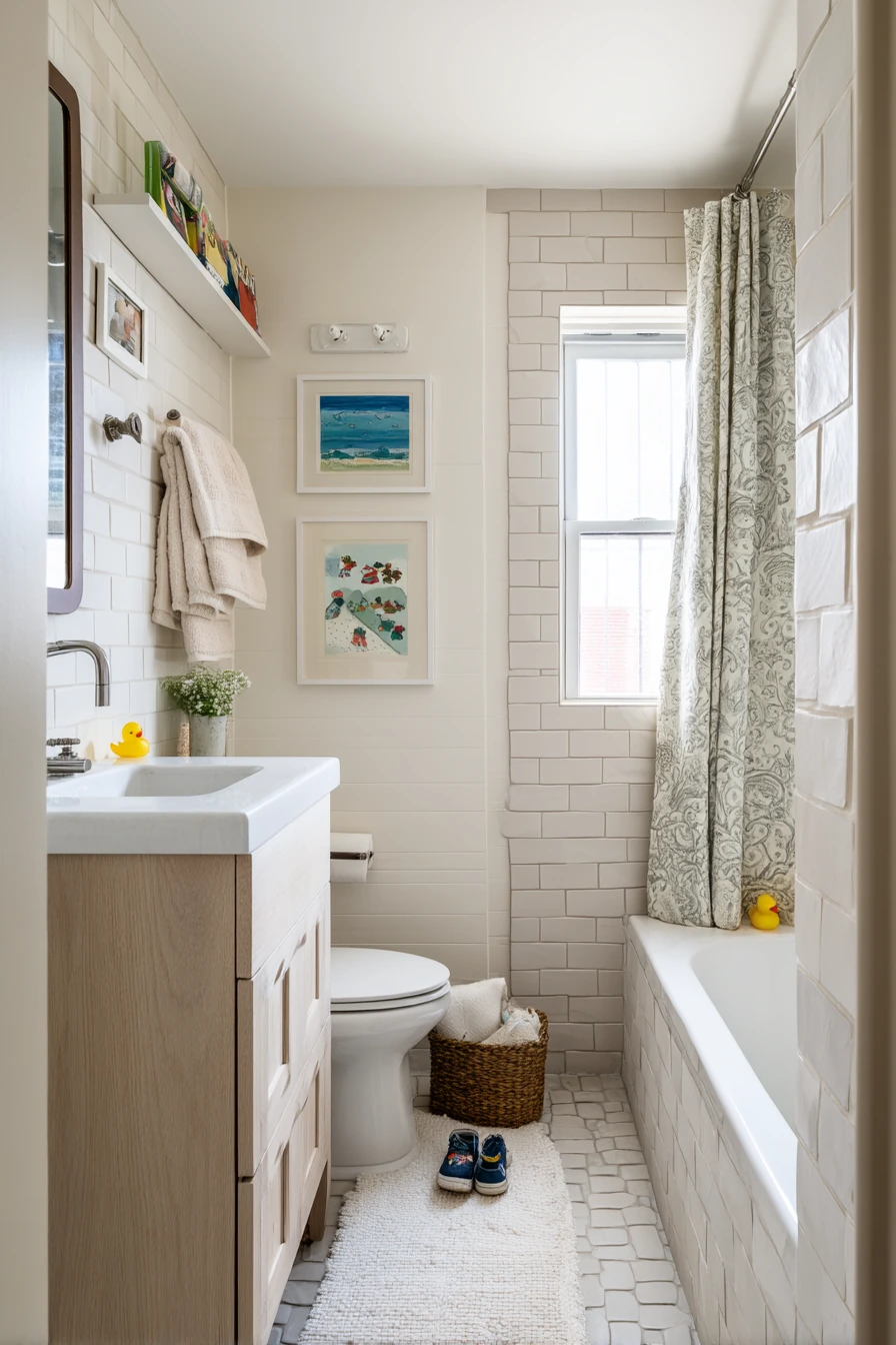 Kids’ Bathroom, Playful Imbalance