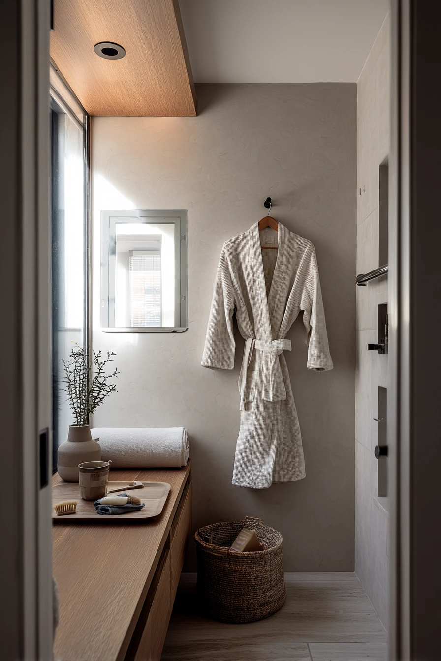 Smart Morning Routine in a Family Primary Bath
