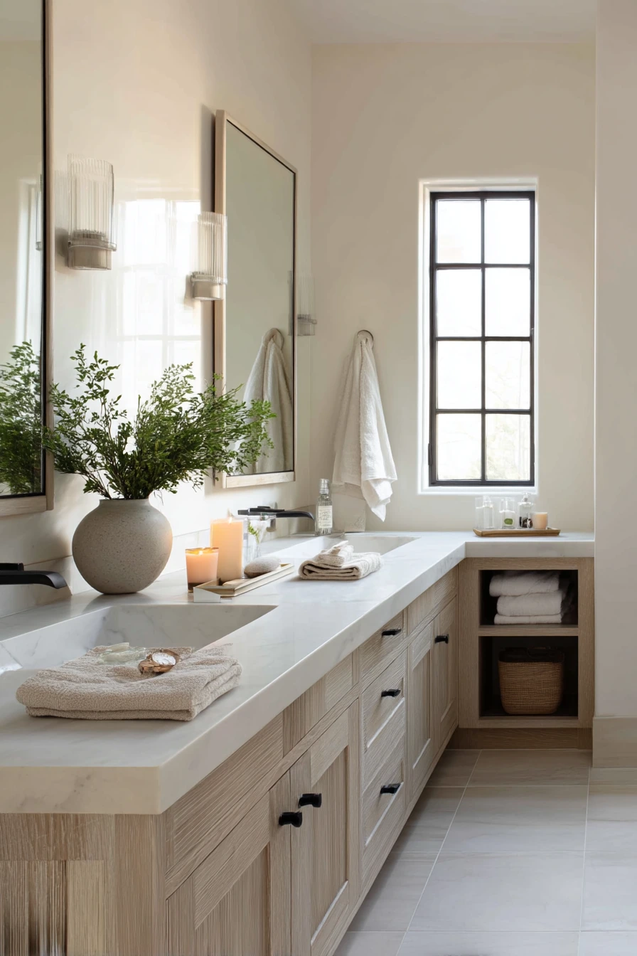 Spa Balance in a Shared Primary Bath