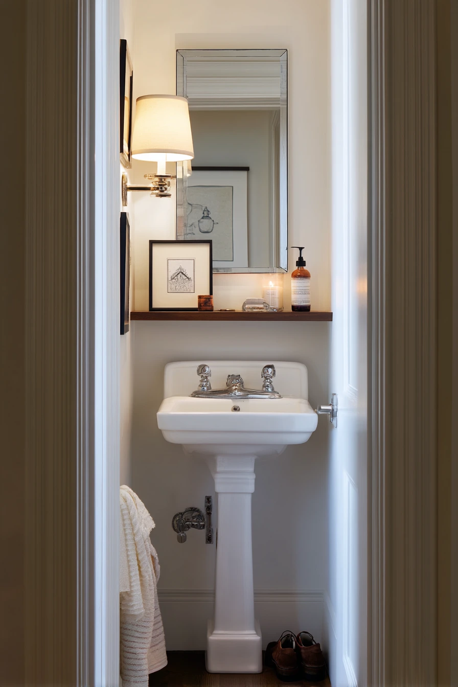 Tiny Powder Room, Balanced and Intentional