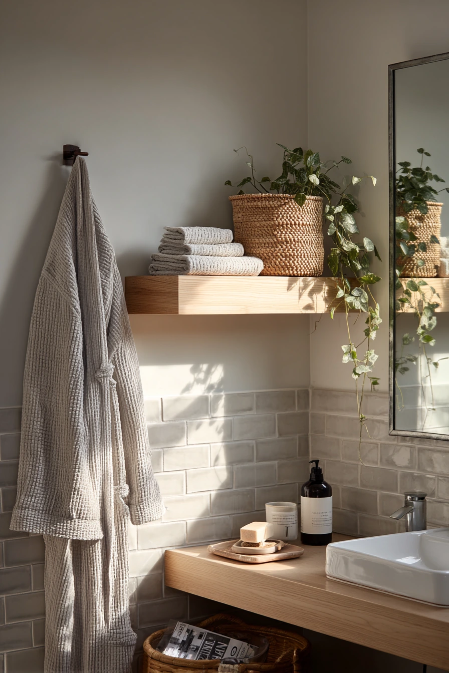 Weekend Reset Bathroom Shelf Styling