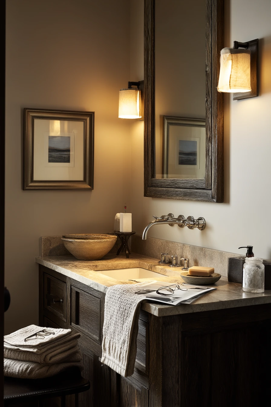 Moody Balance with Warm Lamplight