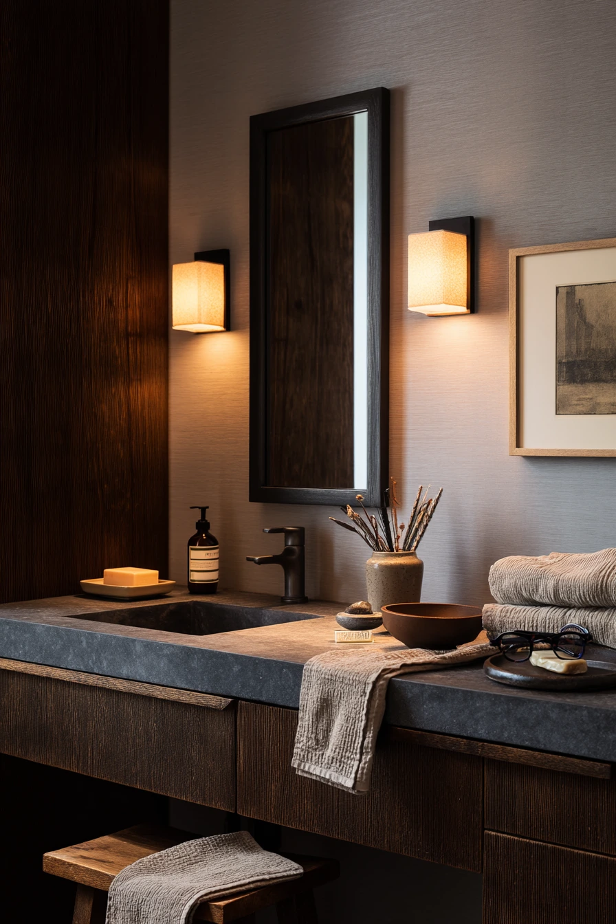 Moody Balance with Warm Lamplight