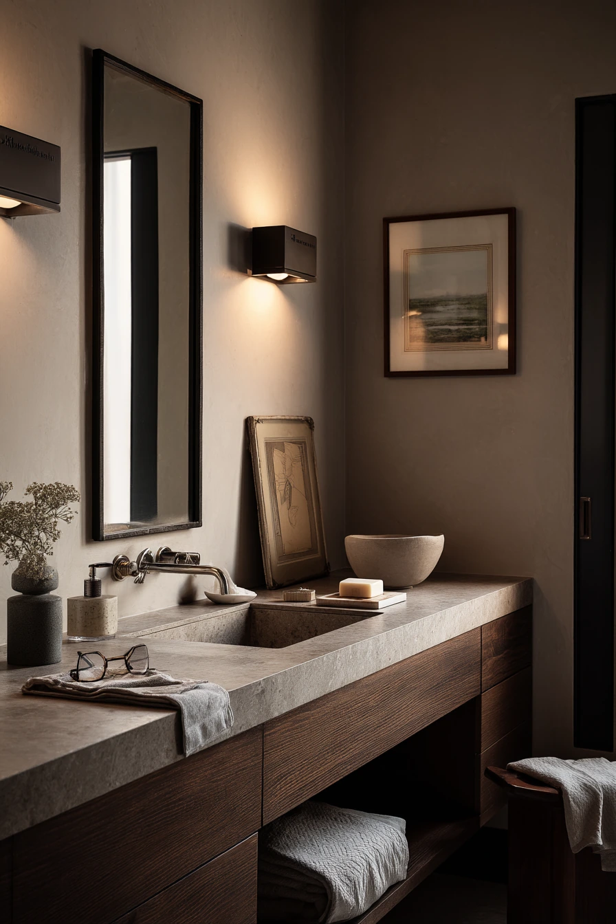 Moody Balance with Warm Lamplight