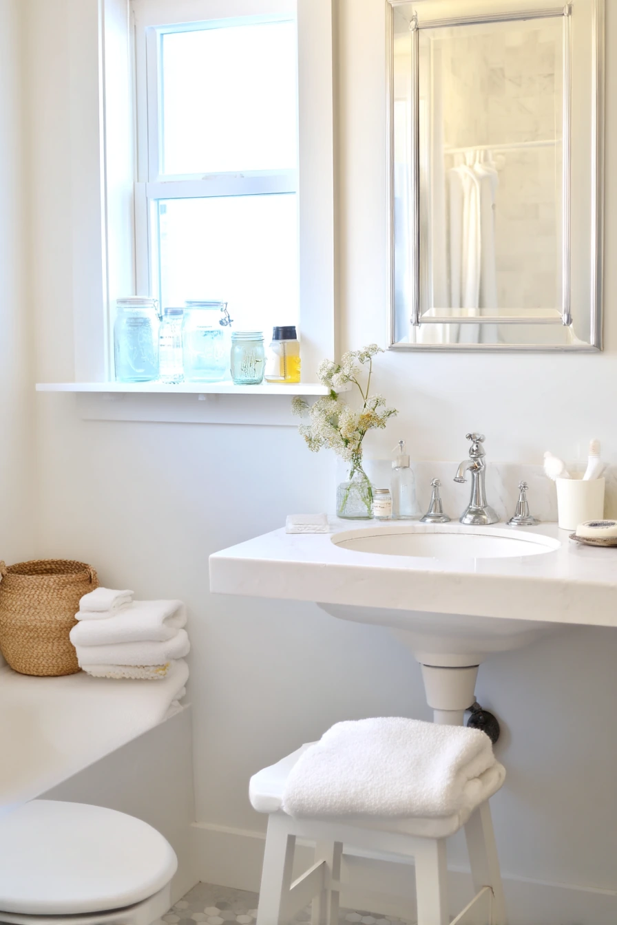 Budget Bathroom Balance with Found Objects