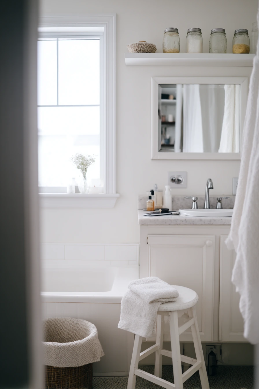 Budget Bathroom Balance with Found Objects