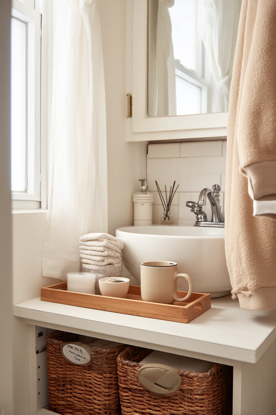 Wellness Corner in a Shared Apartment Bath
