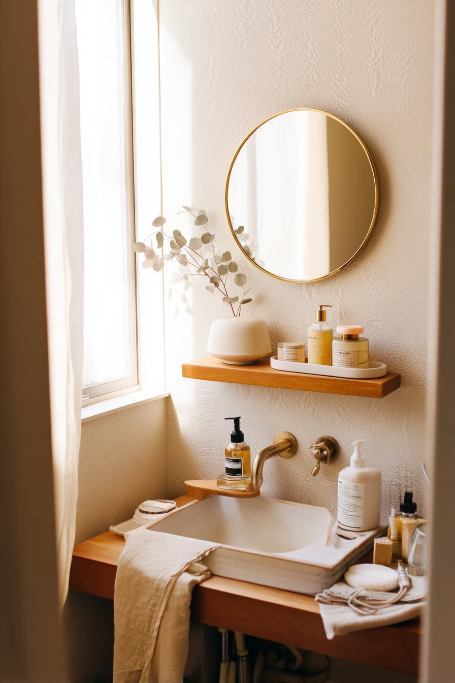 Morning Balance on a Small Vanity