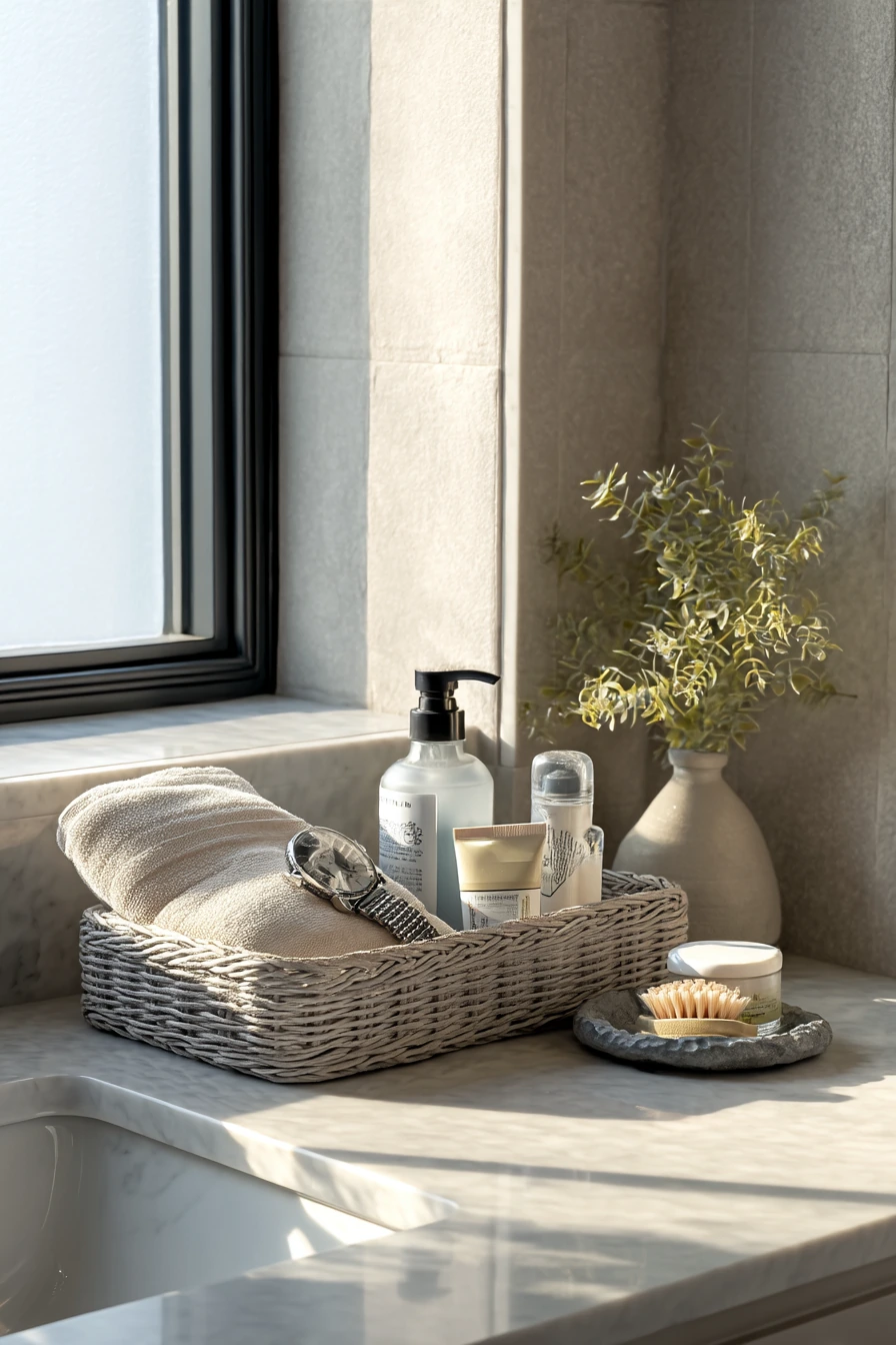 Minimal Counter Basket for Daily Use