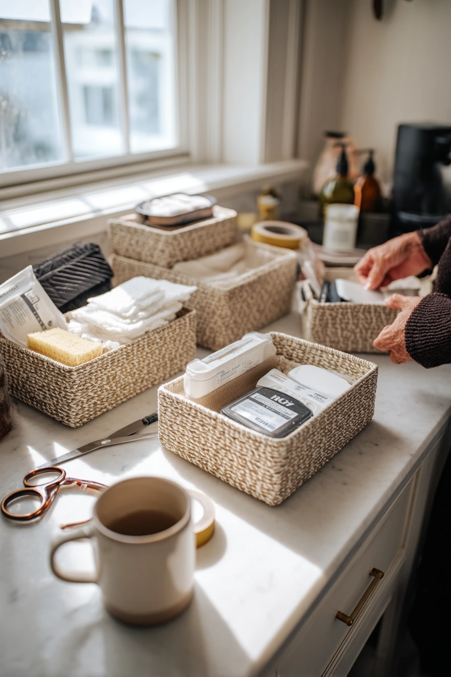 DIY Basket Labels and Tidy Zones