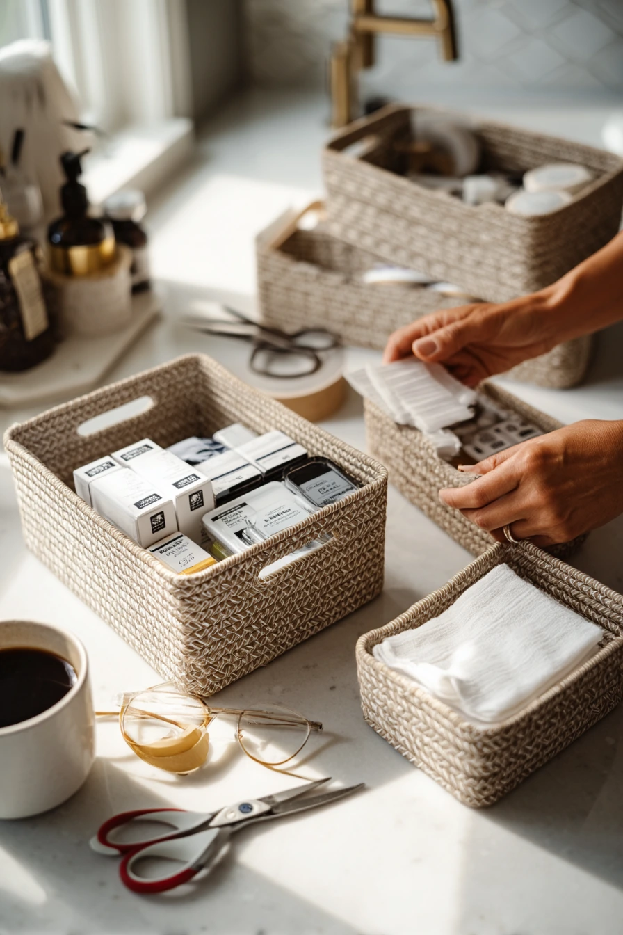 DIY Basket Labels and Tidy Zones