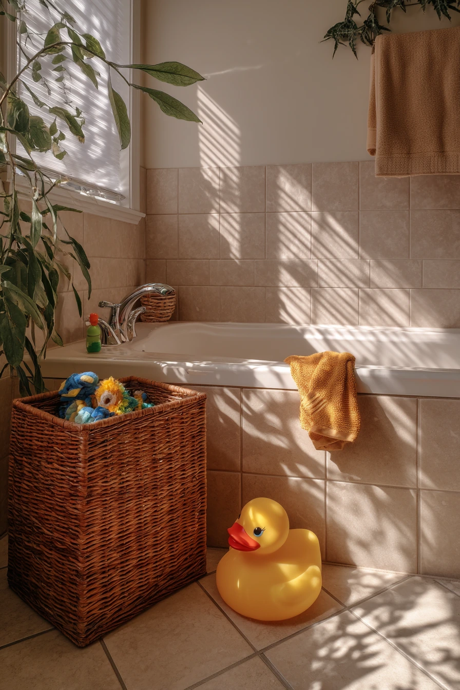 Family Bath Basket Corner