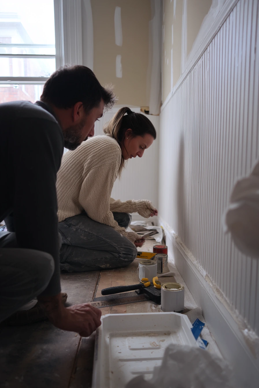 10. Weekend DIY Beadboard Project in Progress