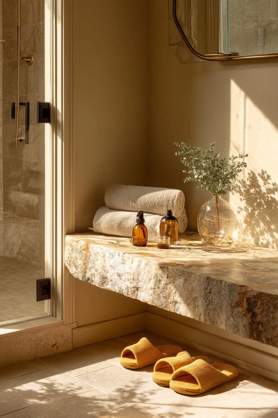 Spa Bench with Daily Rituals