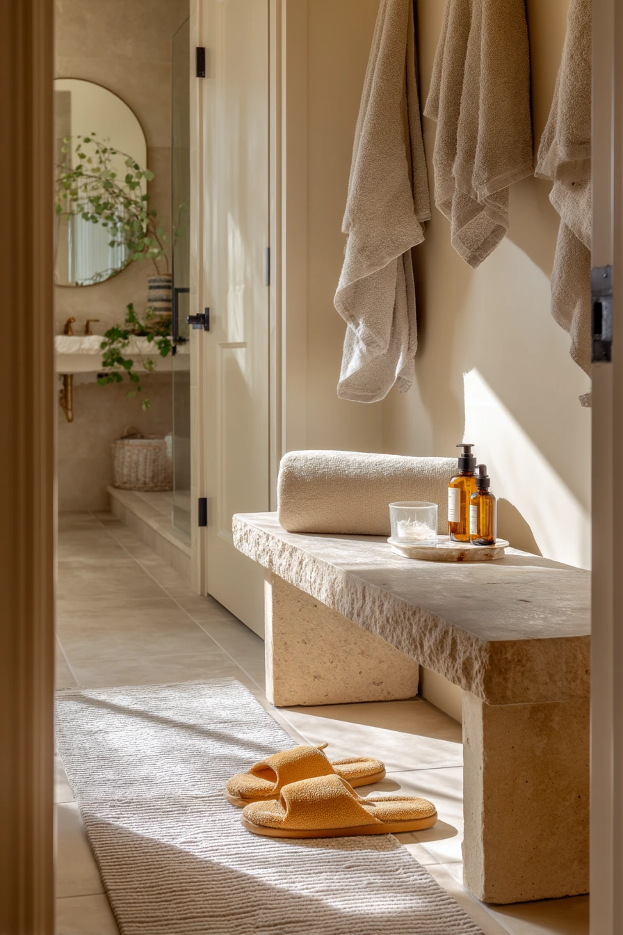 Spa Bench with Daily Rituals