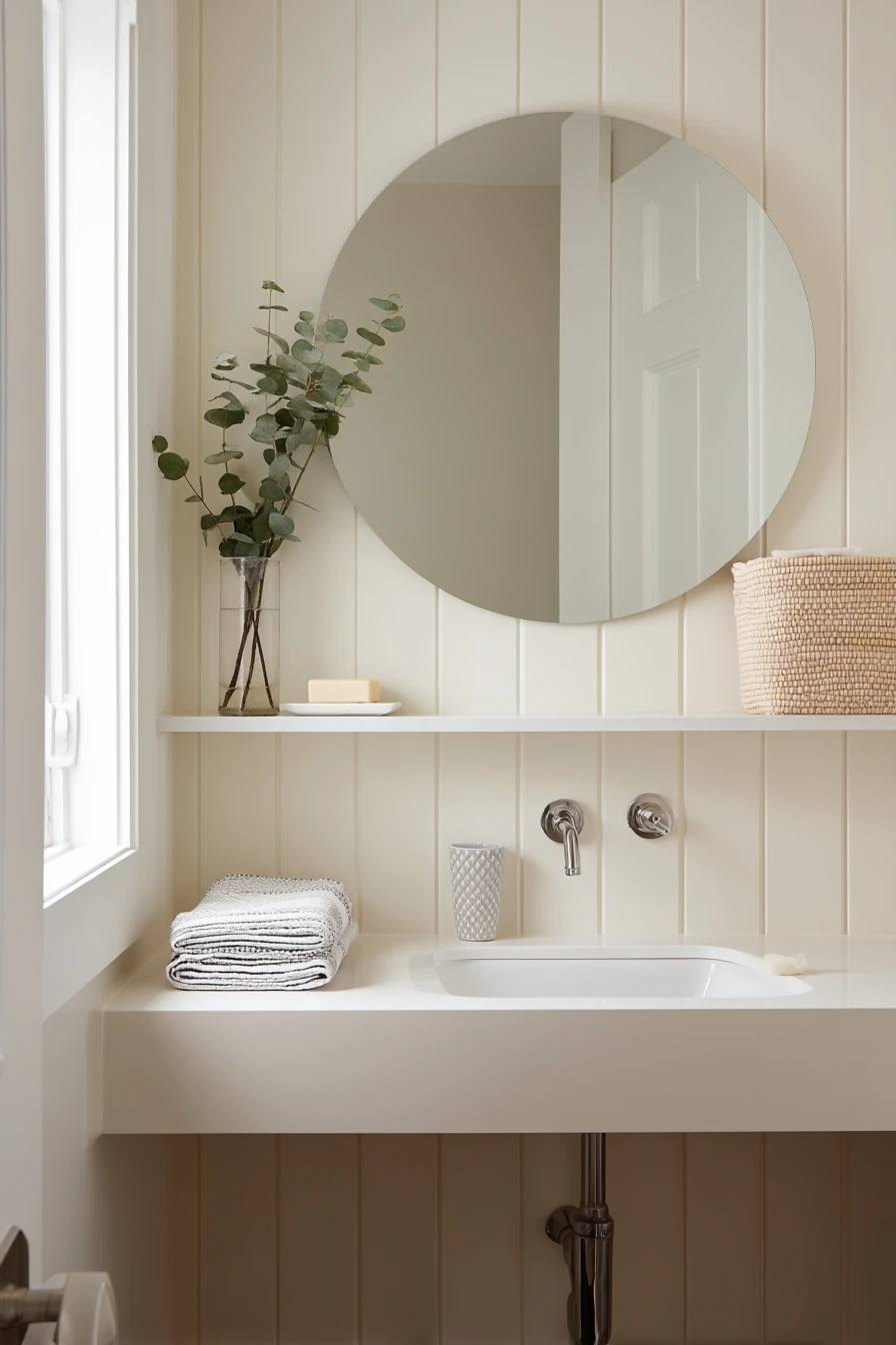 Rental-Safe Guest Bath with Lightweight Styling