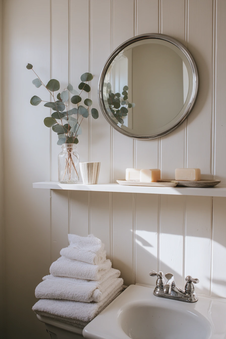 Rental-Safe Guest Bath with Lightweight Styling