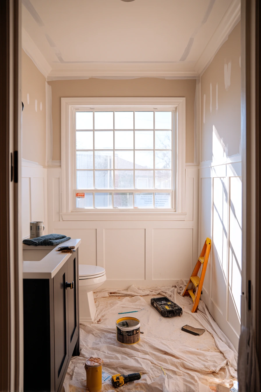 DIY Weekend Bathroom Refresh in Progress