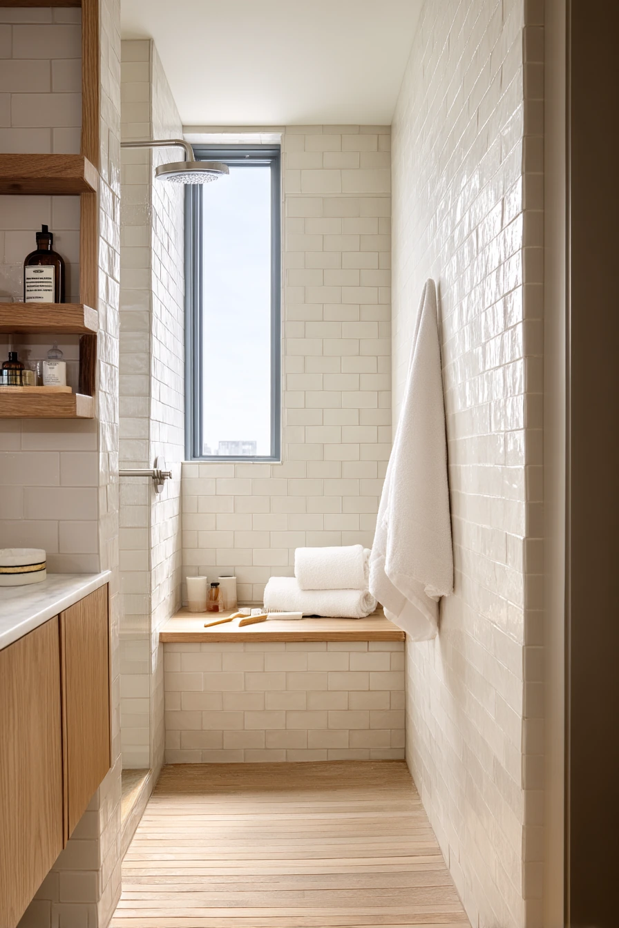 Small Condo Shower Seat Solution