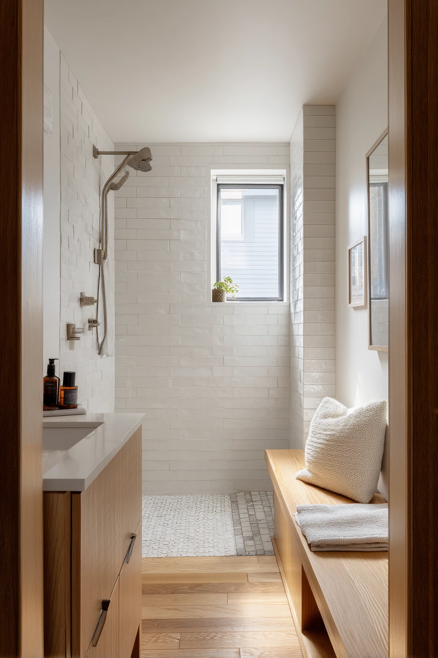 Small Condo Shower Seat Solution