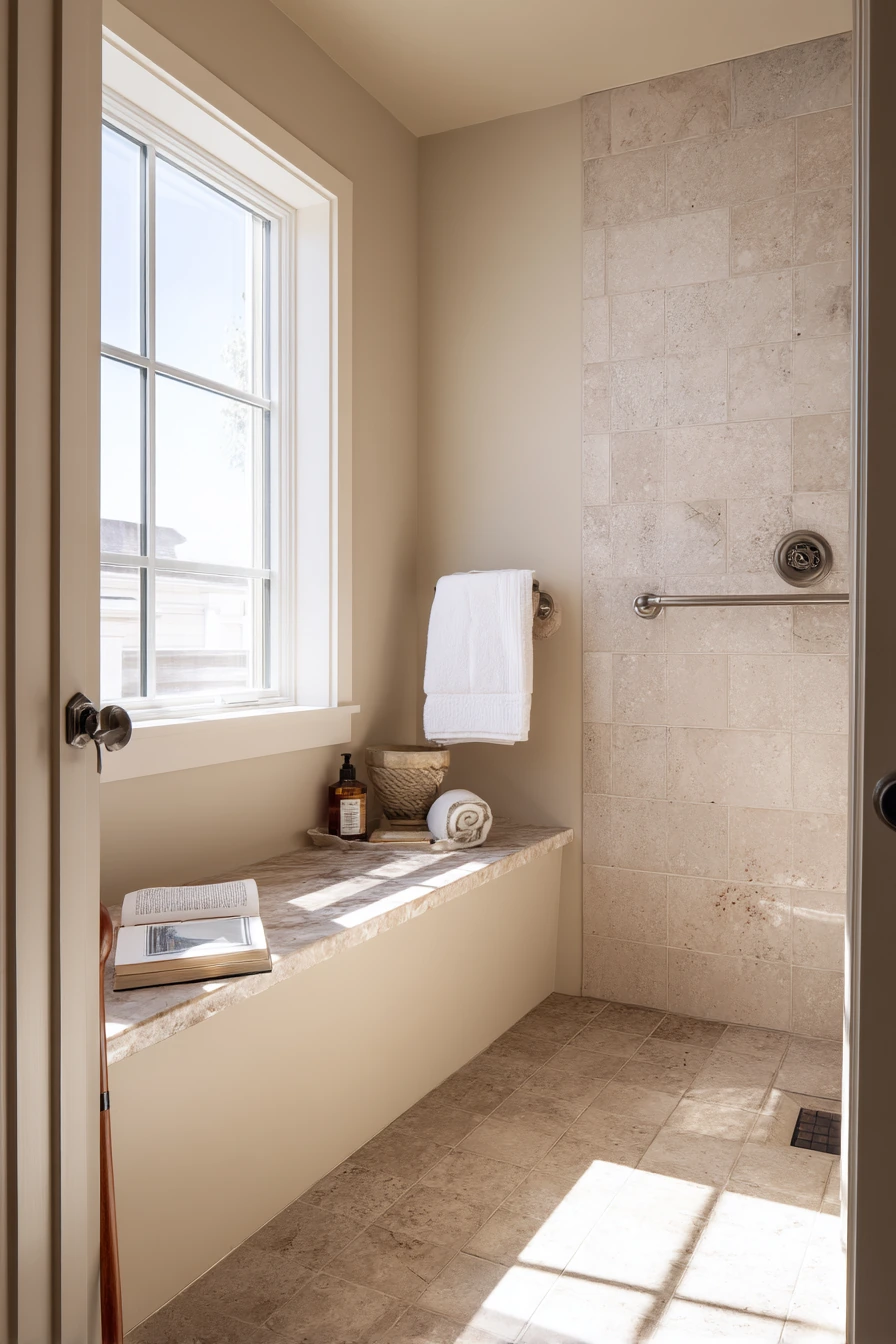 Accessible Bathroom with Seating Bench