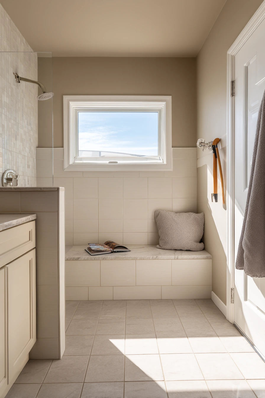 Accessible Bathroom with Seating Bench